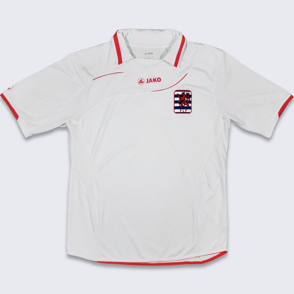 Luxemburg Jako White Soccer Jersey